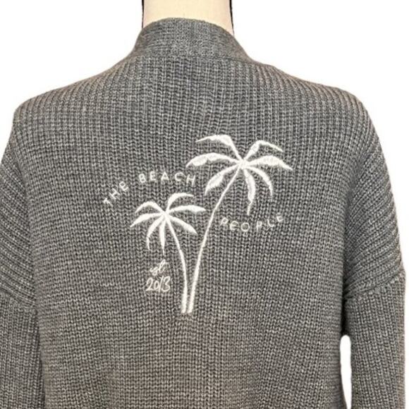 The Beach People Dark Gray Cardigan Size XL/2XL - Picture 3 of 5